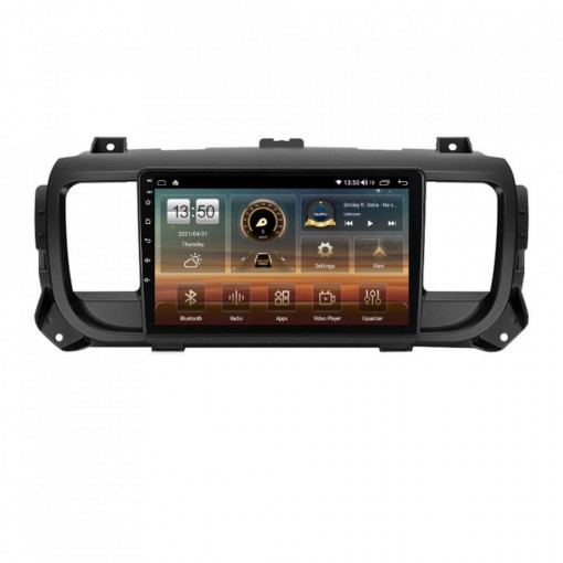 Navigatie dedicata cu Android Opel Vivaro C dupa 2019, 4GB RAM, Radio GPS Dual Zone, Display HD IPS 9" Touchscreen, Internet Wi-Fi si slot SIM 4G, Bluetooth, MirrorLink, USB, Waze