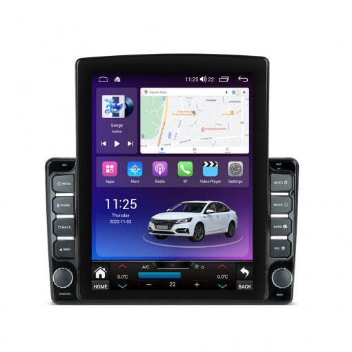 Navigatie dedicata cu Android Peugeot Partner 2008 - 2018, 4GB RAM, Radio GPS Dual Zone, Touchscreen IPS 9.7" HD tip Tesla, Internet Wi-Fi si slot SIM 4G, Bluetooth, MirrorLink, USB, Waze