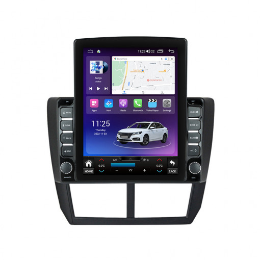 Navigatie dedicata cu Android Subaru Forester 2008 - 2013, 4GB RAM, Radio GPS Dual Zone, Touchscreen IPS 9.7" HD tip Tesla, Internet Wi-Fi si slot SIM 4G, Bluetooth, MirrorLink, USB, Waze