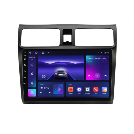 Navigatie dedicata cu Android Suzuki Swift III 2005 - 2010, 3GB RAM, Radio GPS Dual Zone, Display HD QLED 10" Touchscreen, Internet Wi-Fi si slot SIM 4G, Bluetooth, MirrorLink, USB