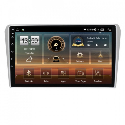 Navigatie dedicata cu Android Toyota Avensis T25 2003 - 2009, 6GB RAM, Radio GPS Dual Zone, Display HD IPS 9" Touchscreen, Internet Wi-Fi si slot SIM 4G, Bluetooth, MirrorLink, USB, Waze
