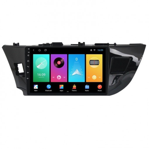 Navigatie dedicata cu Android Toyota Corolla 2013 - 2017, 1GB RAM, Radio GPS Dual Zone, Display HD 10" Touchscreen, Internet Wi-Fi, Bluetooth, MirrorLink, USB, Waze