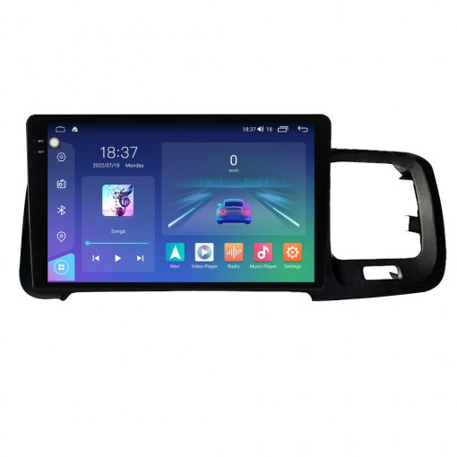 Navigatie dedicata cu Android Volvo S60 II / V60 I 2010 - 2014, 8GB RAM, Radio GPS Dual Zone, Display 2K QLED 9.5" Touchscreen, Internet Wi-Fi si slot SIM 4G, Bluetooth, MirrorLink, USB