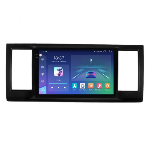 Navigatie dedicata cu Android VW Transporter / Caravelle / Multivan T6 2015 - 2020, 4GB RAM, Radio GPS Dual Zone, Display 2K QLED 9.5" Touchscreen, Internet Wi-Fi si slot SIM 4G, Bluetooth, MirrorLink, USB