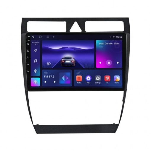 Navigatie dedicata cu Android Audi A6 (C5) 1997 - 2005, 3GB RAM, Radio GPS Dual Zone, Display HD QLED 9" Touchscreen, Internet Wi-Fi si slot SIM 4G, Bluetooth, MirrorLink, USB