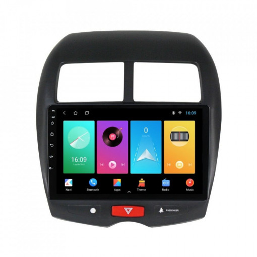 Navigatie dedicata cu Android Citroen C4 Aircross 2012 - 2017, 1GB RAM, Radio GPS Dual Zone, Display HD 10" Touchscreen, Internet Wi-Fi, Bluetooth, MirrorLink, USB, Waze
