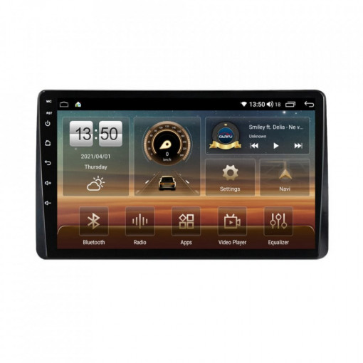 Navigatie dedicata cu Android Dacia Duster II 2018 - 2021, 6GB RAM, Radio GPS Dual Zone, Display HD IPS 10" Touchscreen, Internet Wi-Fi si slot SIM 4G, Bluetooth, MirrorLink, USB, Waze