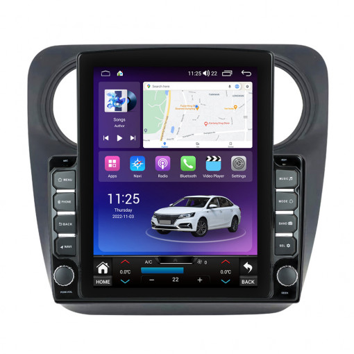 Navigatie dedicata cu Android Dacia Logan II 2012 - 2020, 4GB RAM, Radio GPS Dual Zone, Touchscreen IPS 9.7" HD tip Tesla, Internet Wi-Fi si slot SIM 4G, Bluetooth, MirrorLink, USB, Waze