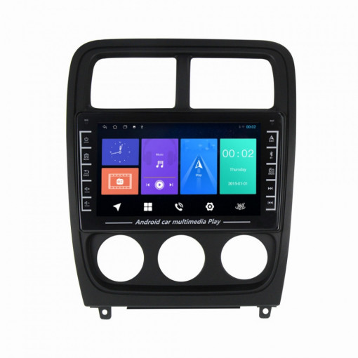 Navigatie dedicata cu Android Dodge Caliber 2010 - 2012, 1GB RAM, Radio GPS Dual Zone, Display HD IPS 8" Touchscreen, Internet Wi-Fi, Bluetooth, MirrorLink, USB, Waze