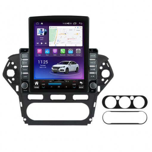 Navigatie dedicata cu Android Ford Mondeo IV 2011 - 2014 fara navigatie originala, 4GB RAM, Radio GPS Dual Zone, Touchscreen IPS 9.7" HD tip Tesla, Internet Wi-Fi si slot SIM 4G, Bluetooth, MirrorLink, USB, Waze