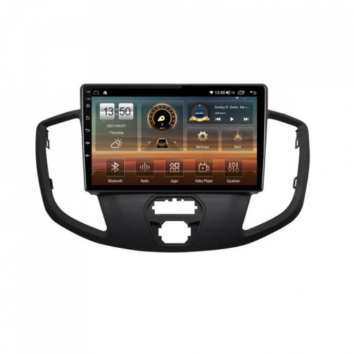 Navigatie dedicata cu Android Ford Transit 2014 - 2020, 8GB RAM, Radio GPS Dual Zone, Display HD IPS 9" Touchscreen, Internet Wi-Fi si slot SIM 4G, Bluetooth, MirrorLink, USB, Waze