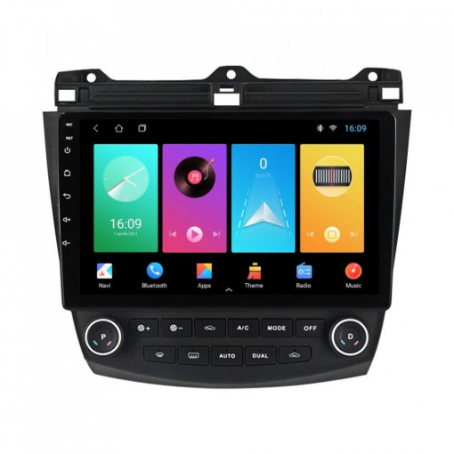 Navigatie dedicata cu Android Honda Accord VII 2003 - 2008, 1GB RAM, Radio GPS Dual Zone, Display HD 10" Touchscreen, Internet Wi-Fi, Bluetooth, MirrorLink, USB, Waze