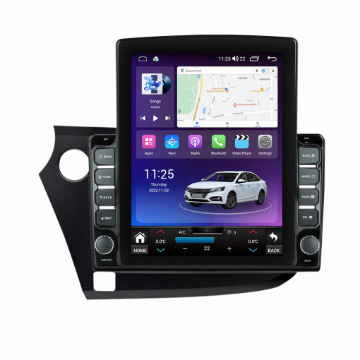 Navigatie dedicata cu Android Honda Insight 2009 - 2014 , 4GB RAM, Radio GPS Dual Zone, Touchscreen IPS 9.7" HD tip Tesla, Internet Wi-Fi si slot SIM 4G, Bluetooth, MirrorLink, USB, Waze
