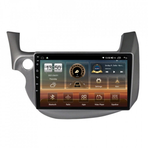 Navigatie dedicata cu Android Honda Jazz III 2007 - 2013, 6GB RAM, Radio GPS Dual Zone, Display HD IPS 10" Touchscreen, Internet Wi-Fi si slot SIM 4G, Bluetooth, MirrorLink, USB, Waze
