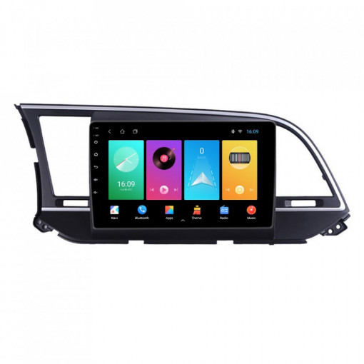 Navigatie dedicata cu Android Hyundai Elantra VI 2015 - 2018, 2GB RAM, Radio GPS Dual Zone, Display HD 9" Touchscreen, Internet Wi-Fi, Bluetooth, MirrorLink, USB, Waze