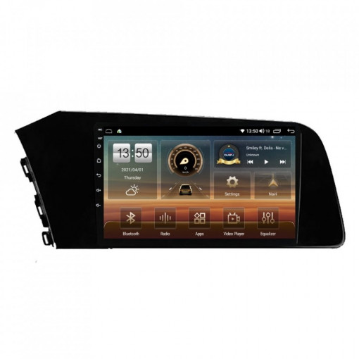 Navigatie dedicata cu Android Hyundai Elantra VII dupa 2020, 6GB RAM, Radio GPS Dual Zone, Display HD IPS 10" Touchscreen, Internet Wi-Fi si slot SIM 4G, Bluetooth, MirrorLink, USB, Waze