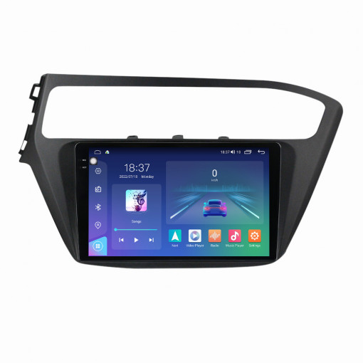 Navigatie dedicata cu Android Hyundai i20 2018 - 2020, 4GB RAM, Radio GPS Dual Zone, Display 2K QLED 9.5" Touchscreen, Internet Wi-Fi si slot SIM 4G, Bluetooth, MirrorLink, USB
