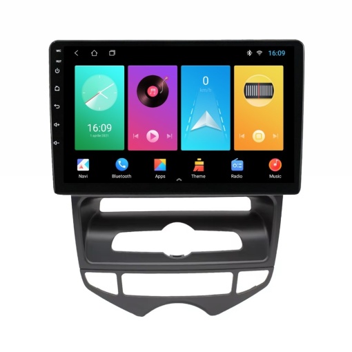 Navigatie dedicata cu Android Hyundai ix20 2010 - 2019, clima automata, 2GB RAM, Radio GPS Dual Zone, Display HD IPS 9" Touchscreen, Internet Wi-Fi, Bluetooth, MirrorLink, USB