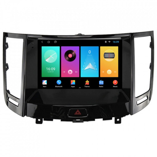 Navigatie dedicata cu Android Infiniti FX35 2008 - 2012, 2GB RAM, Radio GPS Dual Zone, Display HD 9" Touchscreen, Internet Wi-Fi, Bluetooth, MirrorLink, USB, Waze