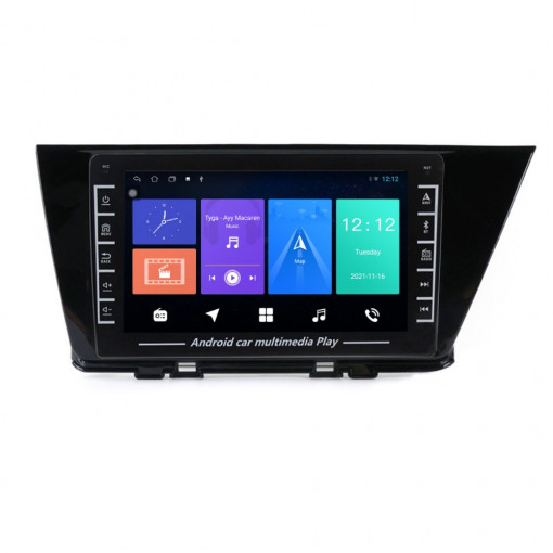 Navigatie dedicata cu Android Kia Niro 2016 - 2019, 1GB RAM, Radio GPS Dual Zone, Display HD IPS 8" Touchscreen, Internet Wi-Fi, Bluetooth, MirrorLink, USB, Waze