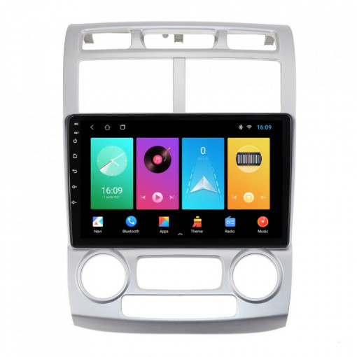 Navigatie dedicata cu Android KIA Sportage 2004 - 2010 fabricata in Coreea, 2GB RAM, Radio GPS Dual Zone, Display HD 9" Touchscreen, Internet Wi-Fi, Bluetooth, MirrorLink, USB, Waze