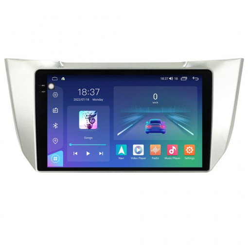 Navigatie dedicata cu Android Lexus RX 2003 - 2009, 8GB RAM, Radio GPS Dual Zone, Display 2K QLED 9.5" Touchscreen, Internet Wi-Fi si slot SIM 4G, Bluetooth, MirrorLink, USB, Waze