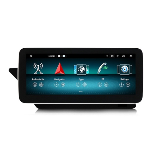 Navigatie dedicata cu Android Mercedes E-Class A207 / C207 2011 - 2015 cu navigatie NTG 4.5 / 4.7, 6GB RAM, Radio GPS Dual Zone, Display QLED 12.3" Touchscreen, Internet Wi-Fi si slot SIM 4G, Bluetooth, MirrorLink, USB