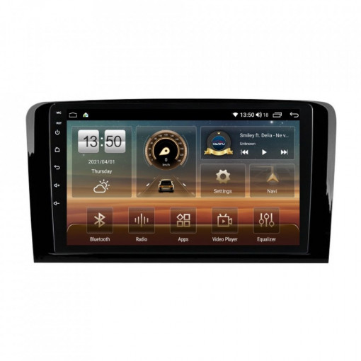 Navigatie dedicata cu Android Mercedes M-Class ML W164 2005 - 2012, 4GB RAM, Radio GPS Dual Zone, Display HD IPS 9" Touchscreen, Internet Wi-Fi si slot SIM 4G, Bluetooth, MirrorLink, USB, Waze