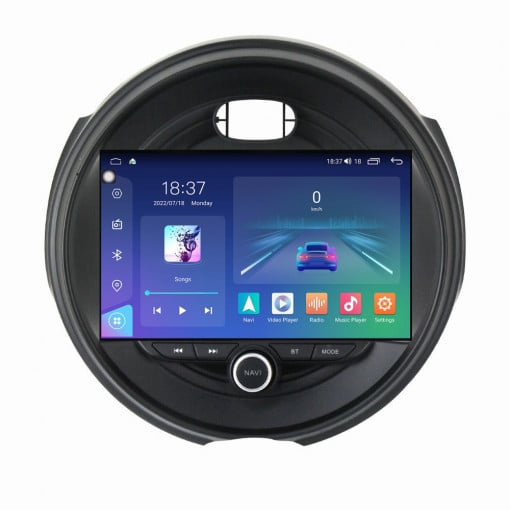Navigatie dedicata cu Android Mini Cooper / One (F55, F56, F57) 2014 - 2020, 8GB RAM, Radio GPS Dual Zone, Display 2K QLED 9.5" Touchscreen, Internet Wi-Fi si slot SIM 4G, Bluetooth, MirrorLink, USB