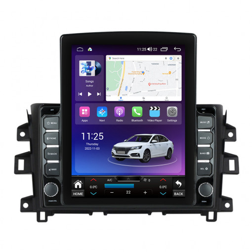 Navigatie dedicata cu Android Nissan Navara / NP300 D23 dupa 2014, 4GB RAM, Radio GPS Dual Zone, Touchscreen IPS 9.7" HD tip Tesla, Internet Wi-Fi si slot SIM 4G, Bluetooth, MirrorLink, USB, Waze