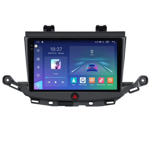 Navigatie dedicata cu Android Opel Astra K 2015 - 2021 sedan, 4GB RAM, Radio GPS Dual Zone, Display 2K QLED 9.5" Touchscreen, Internet Wi-Fi si slot SIM 4G, Bluetooth, MirrorLink, USB, Waze