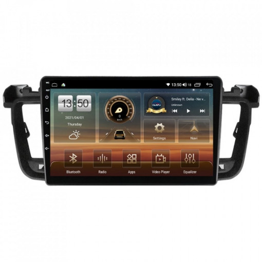 Navigatie dedicata cu Android Peugeot 508 I 2010 - 2018, 6GB RAM, Radio GPS Dual Zone, Display HD IPS 9" Touchscreen, Internet Wi-Fi si slot SIM 4G, Bluetooth, MirrorLink, USB, Waze