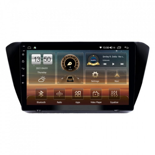 Navigatie dedicata cu Android Skoda Superb III 2015 - 2017, 6GB RAM, Radio GPS Dual Zone, Display HD IPS 10" Touchscreen, Internet Wi-Fi si slot SIM 4G, Bluetooth, MirrorLink, USB, Waze