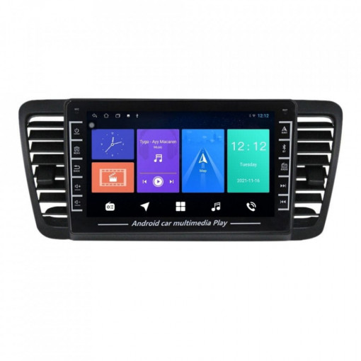Navigatie dedicata cu Android Subaru Outback / Legacy 2003 - 2009, 1GB RAM, Radio GPS Dual Zone, Display HD IPS 8" Touchscreen, Internet Wi-Fi, Bluetooth, MirrorLink, USB, Waze