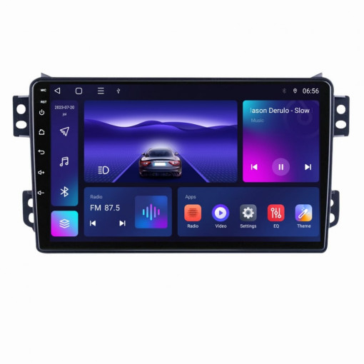 Navigatie dedicata cu Android Suzuki Splash 2008 - 2015, 3GB RAM, Radio GPS Dual Zone, Display HD QLED 9" Touchscreen, Internet Wi-Fi si slot SIM 4G, Bluetooth, MirrorLink, USB