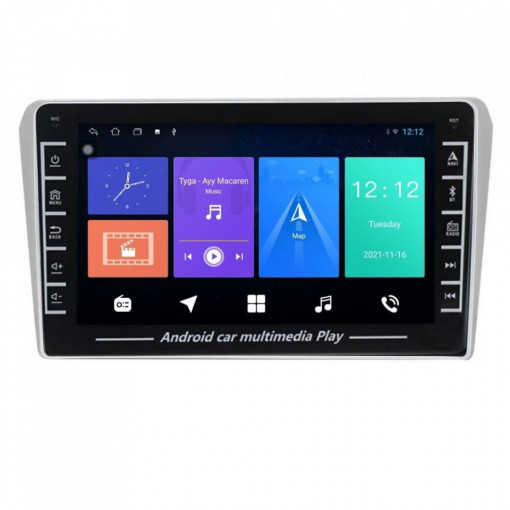 Navigatie dedicata cu Android Toyota Avensis T25 2003 - 2009, 1GB RAM, Radio GPS Dual Zone, Display HD IPS 8" Touchscreen, Internet Wi-Fi, Bluetooth, MirrorLink, USB, Waze