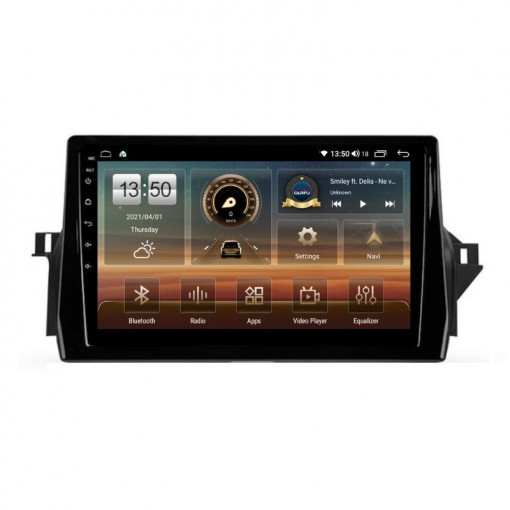 Navigatie dedicata cu Android Toyota Camry dupa 2021, 8GB RAM, Radio GPS Dual Zone, Display HD IPS 10" Touchscreen, Internet Wi-Fi si slot SIM 4G, Bluetooth, MirrorLink, USB, Waze