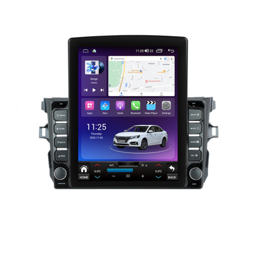 Navigatie dedicata cu Android Toyota Corolla 2007 - 2013, 8GB RAM, Radio GPS Dual Zone, Touchscreen IPS 9.7" HD tip Tesla, Internet Wi-Fi si slot SIM 4G, Bluetooth, MirrorLink, USB, Waze