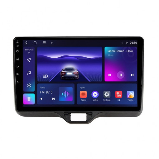 Navigatie dedicata cu Android Toyota Yaris P21 dupa 2020, 3GB RAM, Radio GPS Dual Zone, Display HD QLED 10" Touchscreen, Internet Wi-Fi si slot SIM 4G, Bluetooth, MirrorLink, USB