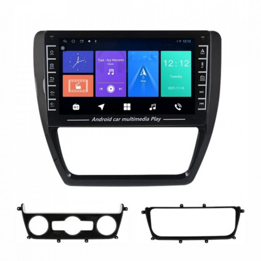 Navigatie dedicata cu Android VW Jetta IV 2011 - 2018, 1GB RAM, Radio GPS Dual Zone, Display HD IPS 8" Touchscreen, Internet Wi-Fi, Bluetooth, MirrorLink, USB, Waze