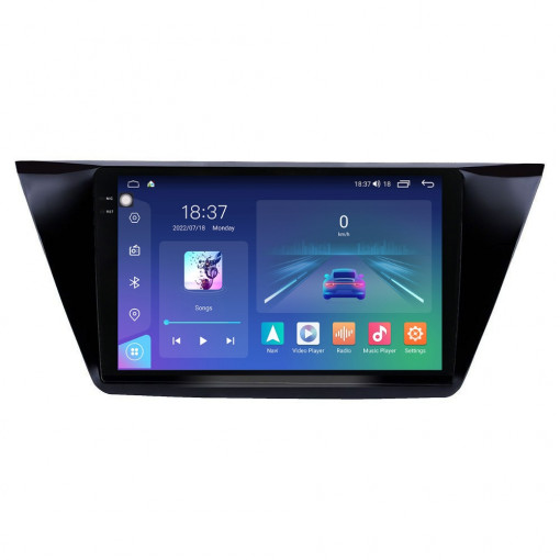 Navigatie dedicata cu Android VW Touran III dupa 2015, 8GB RAM, Radio GPS Dual Zone, Display 2K QLED 10.36" Touchscreen, Internet Wi-Fi si slot SIM 4G, Bluetooth, MirrorLink, USB, Waze