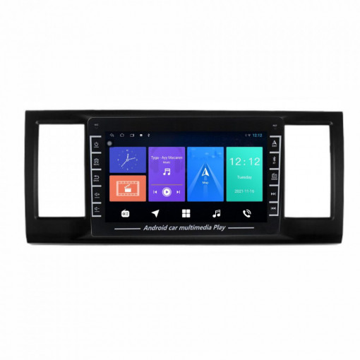 Navigatie dedicata cu Android VW Transporter / Caravelle / Multivan T6 2015 - 2020, 1GB RAM, Radio GPS Dual Zone, Display HD IPS 8" Touchscreen, Internet Wi-Fi, Bluetooth, MirrorLink, USB, Waze