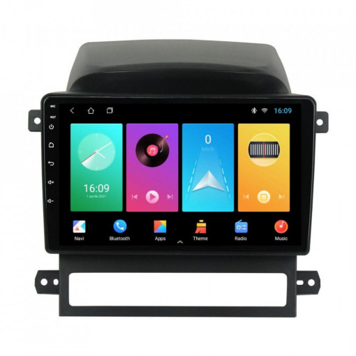 Navigatie dedicata cu Android Chevrolet Captiva 2006 - 2011, 1GB RAM, Radio GPS Dual Zone, Display HD IPS 9" Touchscreen, Internet Wi-Fi, Bluetooth, MirrorLink, USB, Waze