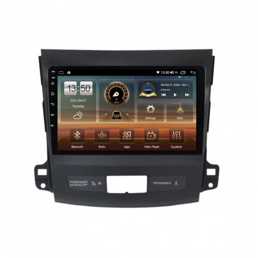Navigatie dedicata cu Android Citroen C-Crosser 2007 - 2012, 6GB RAM, Radio GPS Dual Zone, Display HD IPS 9" Touchscreen, Internet Wi-Fi si slot SIM 4G, Bluetooth, MirrorLink, USB, Waze