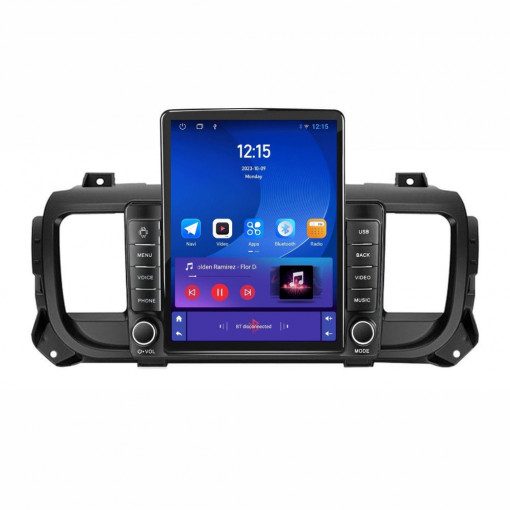 Navigatie dedicata cu Android Citroen Jumpy dupa 2016, 1GB RAM, Radio GPS Dual Zone, Touchscreen IPS 9.7" HD tip Tesla, Internet Wi-Fi, Bluetooth, MirrorLink, USB
