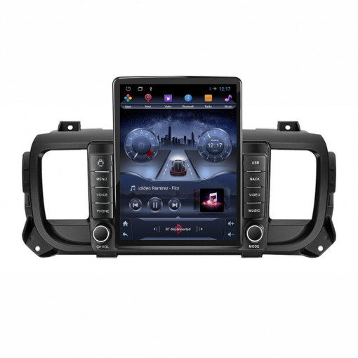 Navigatie dedicata cu Android Citroen Jumpy dupa 2016, 2GB RAM, Radio GPS Dual Zone, Touchscreen IPS 9.7" HD tip Tesla, Internet Wi-Fi, Bluetooth, MirrorLink, USB