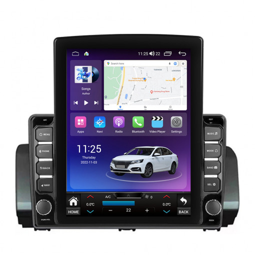 Navigatie dedicata cu Android Dacia Logan III dupa 2021, 4GB RAM, Radio GPS Dual Zone, Touchscreen IPS 9.7" HD tip Tesla, Internet Wi-Fi si slot SIM 4G, Bluetooth, MirrorLink, USB