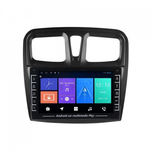 Navigatie dedicata cu Android Dacia Sandero II 2012 - 2020, 1GB RAM, Radio GPS Dual Zone, Display HD IPS 8" Touchscreen, Internet Wi-Fi, Bluetooth, MirrorLink, USB, Waze