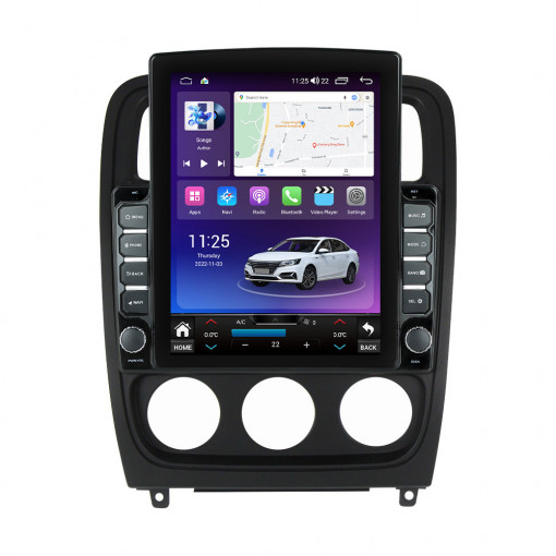 Navigatie dedicata cu Android Dodge Caliber 2010 - 2012, 4GB RAM, Radio GPS Dual Zone, Touchscreen IPS 9.7" HD tip Tesla, Internet Wi-Fi si slot SIM 4G, Bluetooth, MirrorLink, USB, Waze