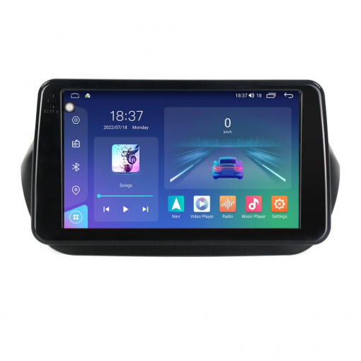 Navigatie dedicata cu Android Fiat Fiorino 2007 - 2021, 8GB RAM, Radio GPS Dual Zone, Display 2K QLED 9.5" Touchscreen, Internet Wi-Fi si slot SIM 4G, Bluetooth, MirrorLink, USB, Waze